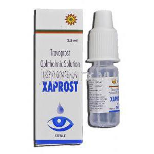 キサプロスト Xaprost, トラバタン ジェネリック, トラバプロスト 0.004% x 2.5 ml 点眼薬 (Sava medica)