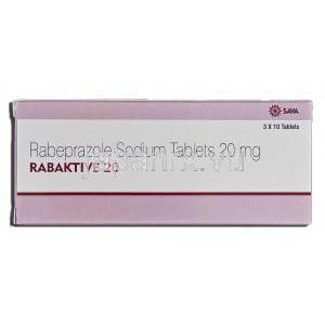 ラバアクティブ Rabaktive 20, ラベプラゾール  20mg 錠 (Sava medica) 箱