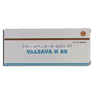 バルサバH Valsava-H80, ディオバン ジェネリック, バルサルタン塩酸塩 80mg 箱