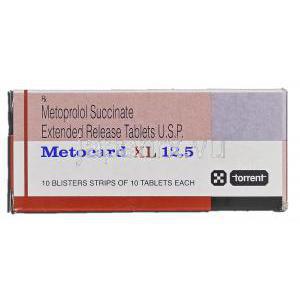 メトカードXL Metocard XL 12.5,  Toprol XL, セロケン/ロプレソール ジェネリック, 12.5mg, 錠 箱