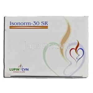 イソノーム30 Isonorm-30 SR, アイトロール ジェネリック, 硝酸イソソルビド, 30mg, 錠 箱