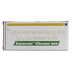 エンコレートクローム Encorate Chrono 200, セレニカ / デパケン ジェネリック, バルプロ酸 CR錠 箱