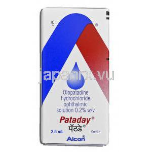 パタデー Pataday, パタノール ジェネリック, オロパタジン塩酸塩 0.2%, 点眼薬