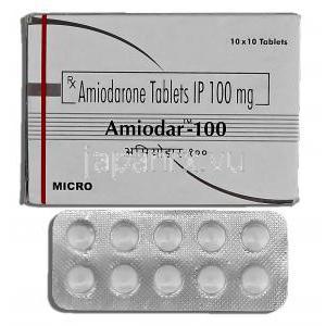 アミオダール Amiodar, アミオダロン, 100mg, 錠