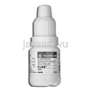 フルール Flur, フルルビプロフェン 5ml 点眼薬 容器