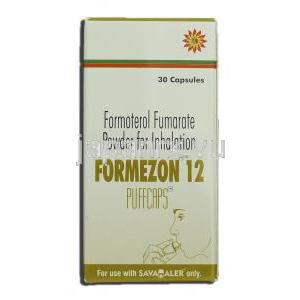 フォルメゾン12 Formezon 12, フマル酸ホルモテロール, 吸入用パウダー 箱側面2