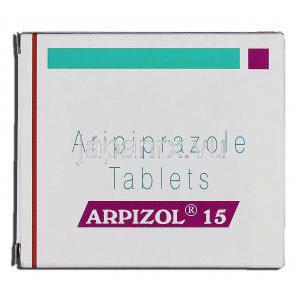 アルピゾル15 Arpizol 15, アビリファイ ジェネリック, アリピプラゾール 15mg, 錠 箱
