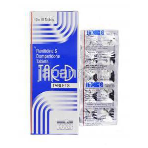 タックディー Tac-D, ラチニジン/ ドンペリドン, 150 mg / 10 mg, 錠