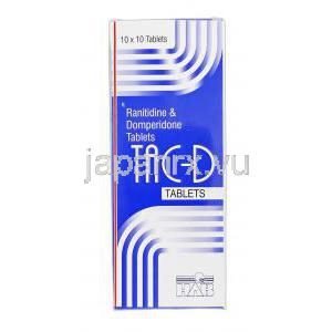 タックディー Tac-D, ラチニジン/ ドンペリドン, 150 mg / 10 mg, 錠, 箱