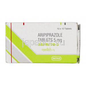 アスプリト-5 Asprito-5, アビリファイ ジェネリック, アリピプラゾール, 5 mg, 錠, 箱