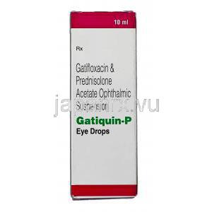 ガチフロキサシン / プレドニゾロン酢酸エステル, Gatiquin-P,  0.3% / 1% 5ML 点眼薬 (Okasa Pharma)