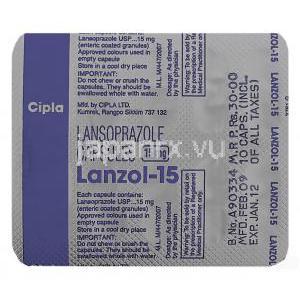 スタンゾームカプセルジェネリック,ランソプラゾール  カプセル15 mg