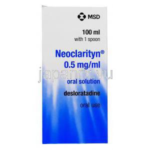 ネオクラリチン Neoclarityn, デスロラタジン  0.5m/mll 100ml 経口服用液 箱