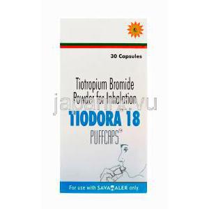 チオドラ18　Tiodora18、ジェネリックスピリーバ、チオトロピウム臭化物18mcg　箱