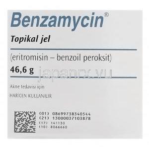 ベンザミシンジェル、エリスロマイシン3％、過酸化ベンゾイル5％　箱