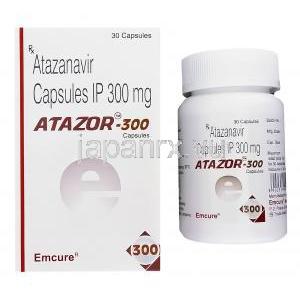 アタゾール　Atazor-300、ジェネリックレイアタッツ、アタザナビル300mg