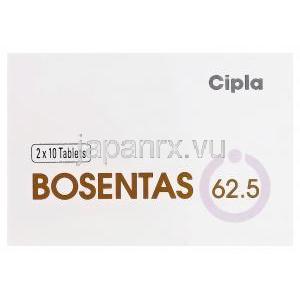 ボセンタス　Bosentas、ジェネリックトラクリア、ボセンタン62.5mg　箱