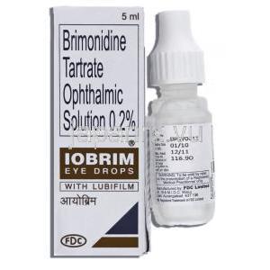 ブリモニジン（アルファガン ジェネリック）, Iobrim, 0.2% 点眼薬 (FDC)