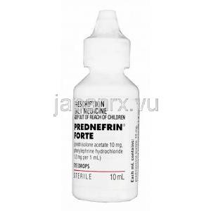 プレドネフリン・フォルテ点眼薬、　フォルテアイ酢酸プレドニゾロン10mgとフェニ