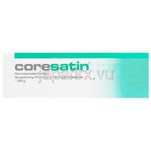コレサティン　Coresatin　真菌感染用非ステロイドクリーム、Coremirac-6　箱裏面