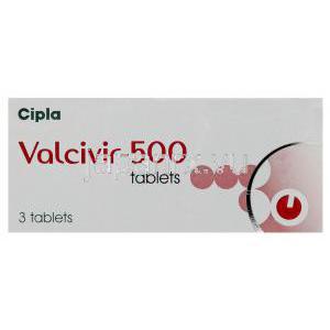 バラシクロビル 500 mg箱