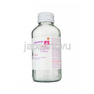 オーグメンチン　ES　経口服用液，アモキシシリン 600mg / クラブラン酸 42.9mg 100ml　瓶