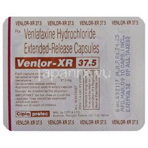 ベンラー XR, ベンラファキシン 37.5 mg