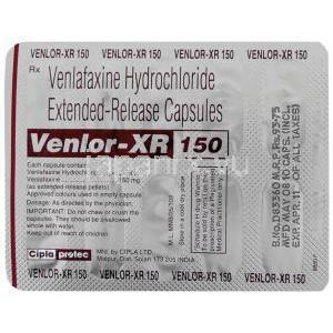 ベンラー XR, ベンラファキシン 150 mg