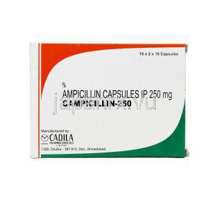 カンピシリン-250, オムニペンジェネリック，アンピシリン 250mg　箱