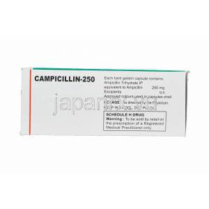 カンピシリン-250, オムニペンジェネリック，アンピシリン 250mg　箱情報