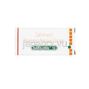 ダリロン　15,　エナブレックスジェネリック,　ダリフェナシン 15mg 徐放性錠　箱