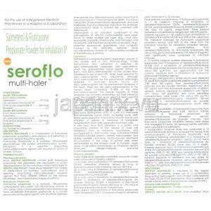 セロフロ, サルメテロール/フルチカゾン マルチ吸入剤 30回分 情報シート1
