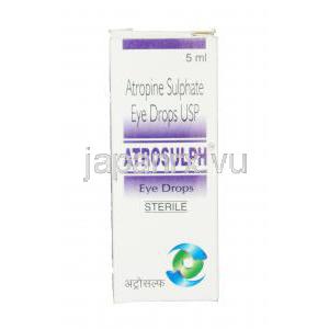 アトロサルフ目薬，アトロピソールジェネリック,硫酸アトロピン　1% 5ml 　箱