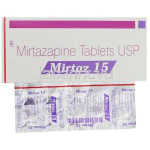 ミルタス, ミルタザピン 15 mg
