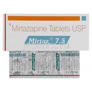 ミルタス, ミルタザピン 7.5 mg （Mirtaz）