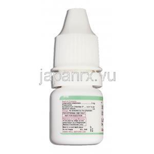 エタボン酸ロテプレドノール（ロテマックス ジェネリック）, Loteflam, 0.5%  点眼薬 (Cipla) ボトル