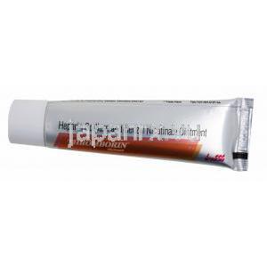 Heparin Gel/ Ointment, Thromborn ointment, Heparin Sodium and Benzyl Nicotinate Ointment, 20g, box side presentation, tube front presentation