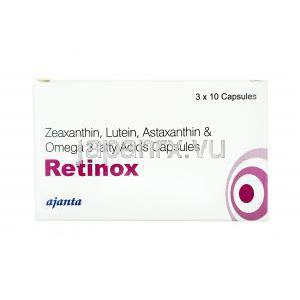 レチノックス (ルテイン/ ゼアキサンチン/ アスタキサンチン/ オメガ3脂肪酸)