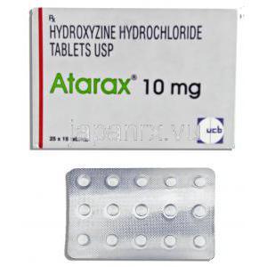 ヒドロキシジン塩酸塩 10mg 錠 (UCB India)