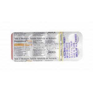 ヌロビオン プラス (メチルコバラミン/ ナイアシンアミド/ ピリドキシン(ビタミンB6)) 錠剤