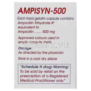 アンピシリン 500 mg カプセル　成分