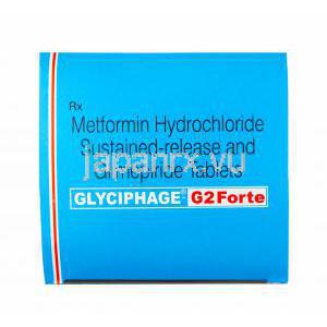 グリシフェージ G （グリメピリド/ メトホルミン） 2mg フォルテ 箱
