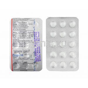 プルゴ (ヒドロキシジン) 10mg 錠剤