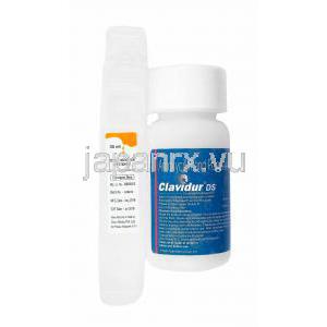 クラビデュール DS 経口懸濁液 (アモキシシリン/ クラブラン酸) 容器