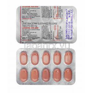 レベラ XR (レベチラセタム) 500mg 錠剤
