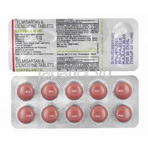 サーテル LN (シルニジピン/ テルミサルタン) 80mg 錠剤