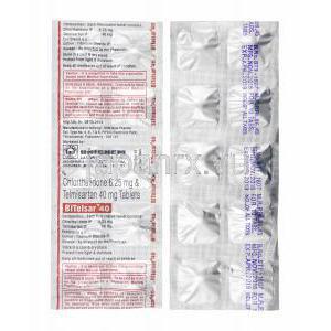 ビテルサー (テルミサルタン/ クロルタリドン) 40mg 錠剤