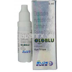 オロパタジン塩酸塩（パタノール ジェネリック）, Oloblu,  0.2%  5 ml 点眼薬 (Blue Eyes)