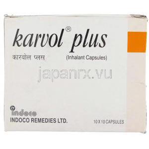 カーボルプラス　吸入用カプセル (Indoco Remedies) 箱
