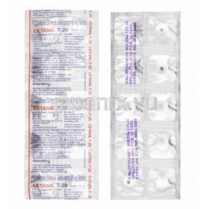 セタニール T (シルニジピン/ テルミサルタン) 20mg 錠剤